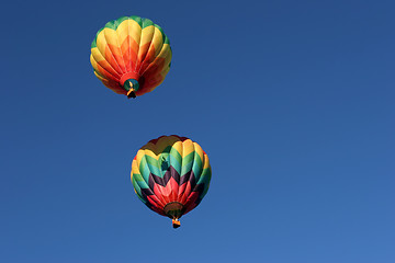 Image showing two hot air balloons