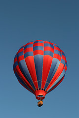 Image showing red and blue hot air balloon