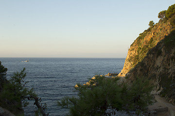 Image showing View from the fortress Castle Villa Vella.