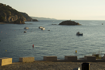 Image showing View from the fortress Castle Villa Vella.