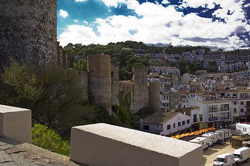 Image showing The picturesque town of Tossa de Mar.