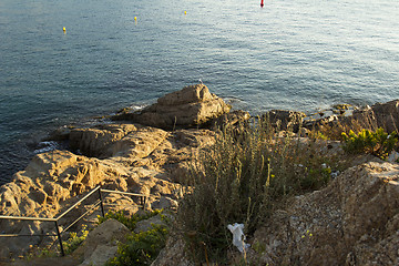 Image showing View from the fortress Castle Villa Vella.