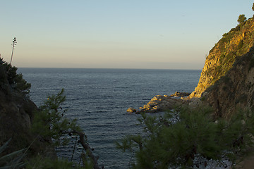 Image showing View from the fortress Castle Villa Vella.