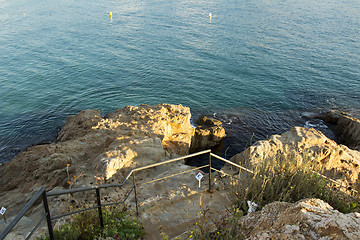 Image showing View from the fortress Castle Villa Vella.