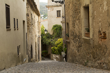 Image showing The picturesque town of Tossa de Mar.