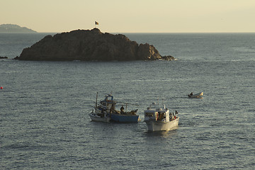 Image showing View from the fortress Castle Villa Vella.