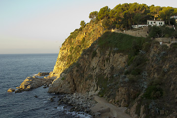 Image showing View from the fortress Castle Villa Vella.