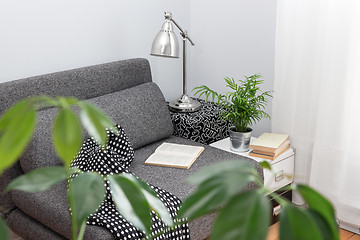 Image showing Comfortable place for reading in a living room