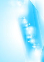 Image showing Bright blue vector background