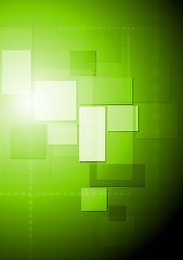 Image showing Bright green abstract tech design