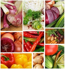 Image showing Collection of Raw Vegetables