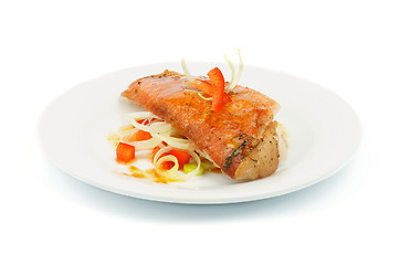 Image showing Roasted Red Snapper Fish