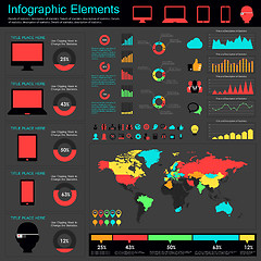 Image showing IT Industry Infographic Elements