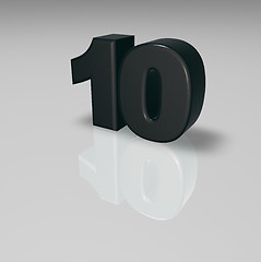 Image showing number ten