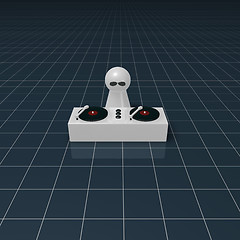 Image showing dj on turntables