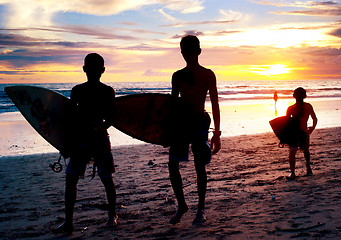 Image showing Bali surfing