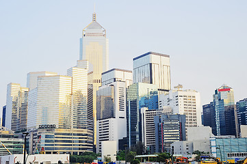 Image showing Financial district of Hong Kong