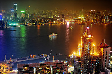 Image showing Kowloon at night