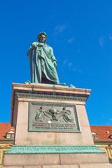 Image showing Schiller statue, Stuttgart