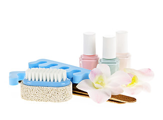 Image showing Pedicure accessories and tools