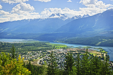 Image showing View of Revelstoke in British Columbia, Canada