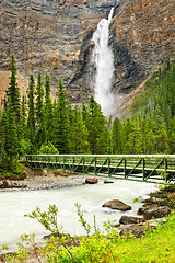 Image showing Takakkaw Falls waterfall in Yoho National Park, Canada