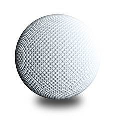 Image showing golf ball white