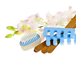 Image showing Pedicure accessories and tools