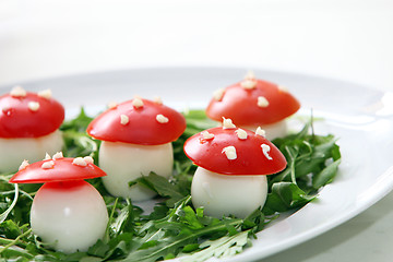 Image showing Egg appetizers