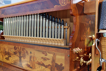 Image showing Beautiful pipe organ