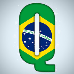 Image showing Brazil Flag Brazilian Alphabet Letters Words