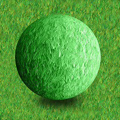 Image showing  grass ball grass