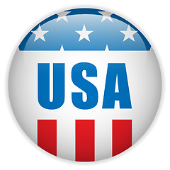 Image showing United States Independence Day Button