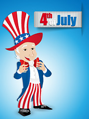 Image showing United States Independence Day Uncle Sam