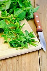 Image showing Nettle is incised on the board