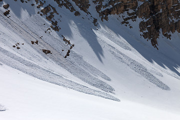 Image showing Avalanche in mountains