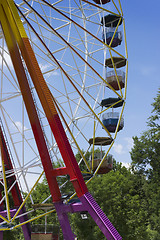 Image showing Ferris wheel in the park