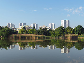 Image showing Nanterre seen from Malraux park , june 2013