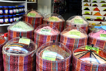 Image showing Shop oriental spices. 