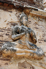 Image showing Ancient wat ruins in Chiang Mai,Thailand