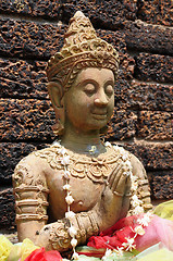 Image showing Ancient wat ruins in Chiang Mai,Thailand