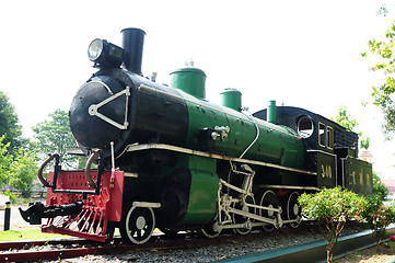 Image showing Preserved steam locomotive 