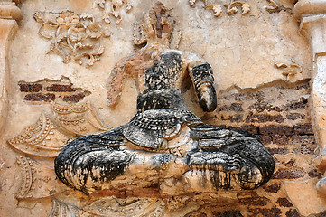 Image showing Ancient wat ruins in Chiang Mai,Thailand