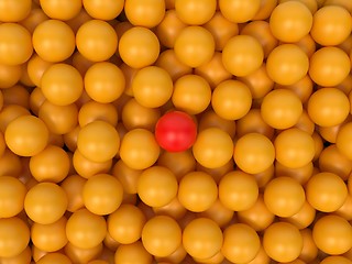 Image showing Yellow Balls - Abstract Background.