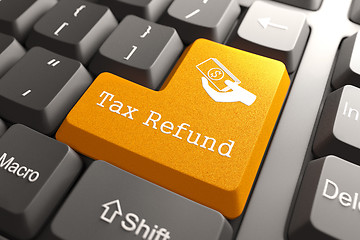 Image showing Keyboard with Tax Refund Button.