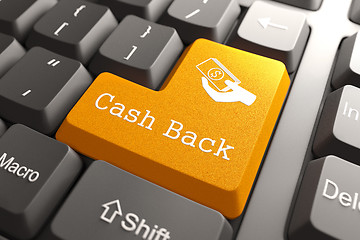 Image showing Keyboard with Cash Back Button.