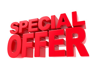 Image showing Special Offer - Red 3D Text.