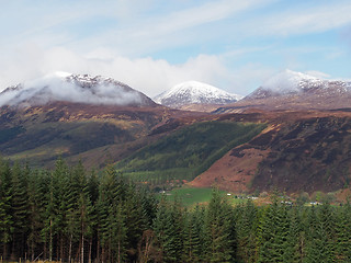 Image showing Scotland highlands in Spring Laggan area