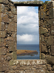 Image showing stone wall framing