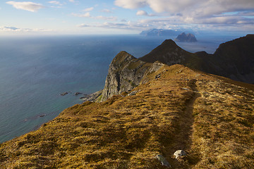 Image showing Hiking on Lofoten